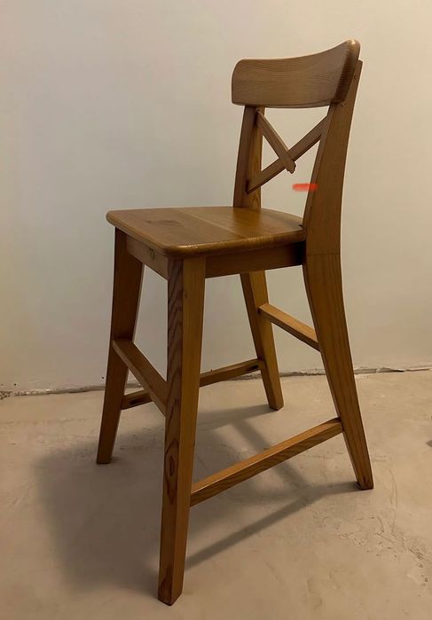 Ingolf ikea детски кафяв стол