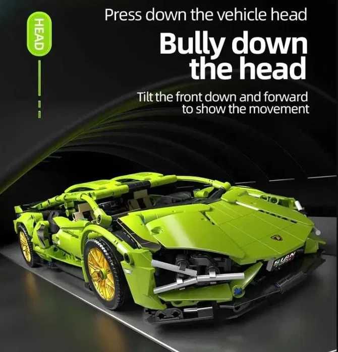 NOU BOX Masina TIP lego Lamborghini Sian 1:14 1314PCS CUTIE (36cm)