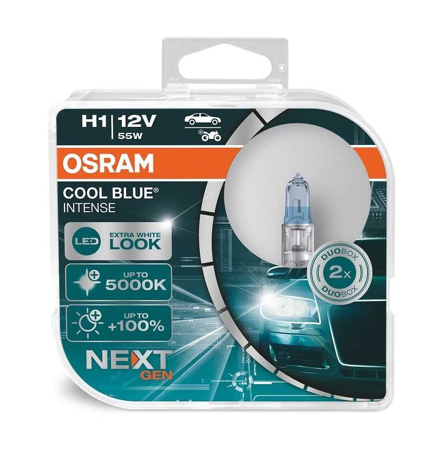 Халогенни крушки Osram COOL BLUE INTENSE NEXT GEN +100%  H1, H4, H7...