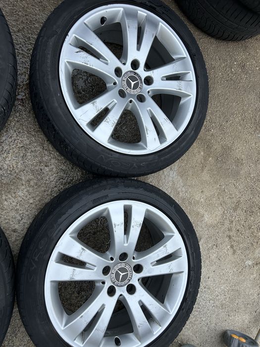 5х112 17 ски оргинални  за mercedes със зимни гуми