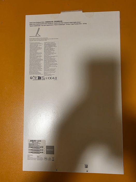 Husa Book Cover Keyboard Slim SAMSUNG Tab S11 Ultra black sigilata