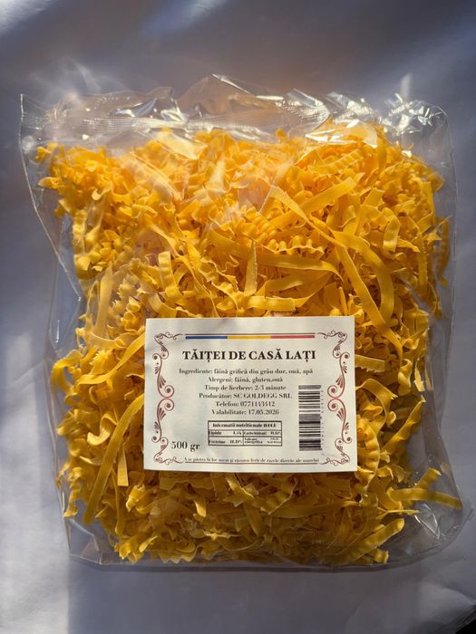 Tăiței de casă din grâu dur si ouă de casă!