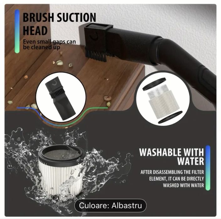 Aspirator 3 în 1 fără sac