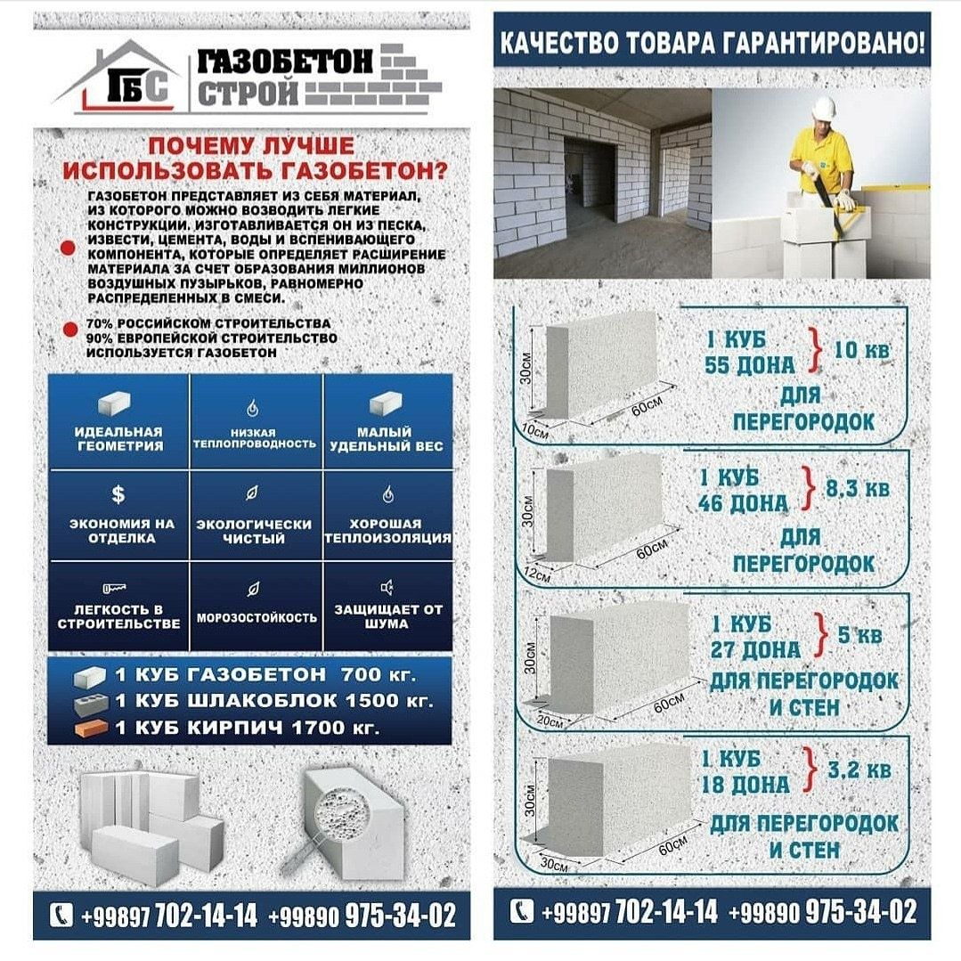 Газаблок | Gazoblok | Газоблок | Gazablok | Производитель! | BT - 16