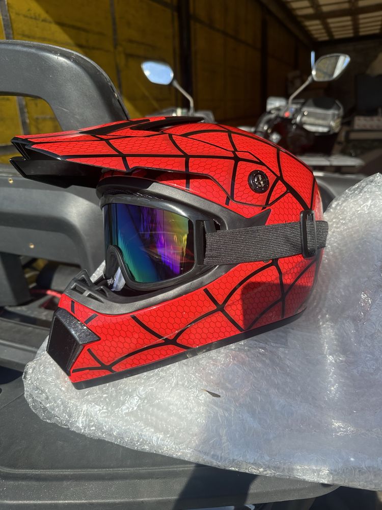 Casca full face Spider-man/atv/motocross