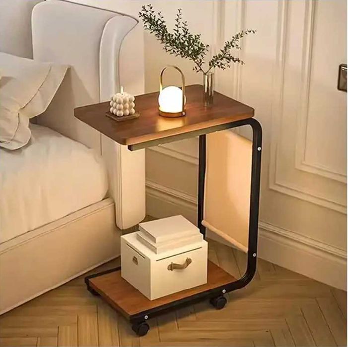 Подвижна C-образна Масичка На Колелца