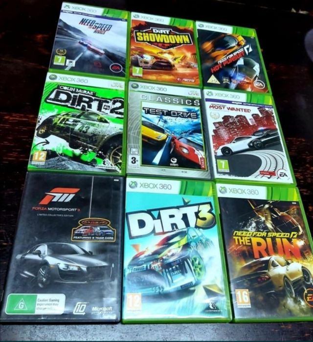 Fifa 17/18/Tekken/Dragon B/NFS/F1/Grand T/Grid Xbox 360/PS 3