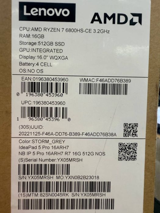 Lenovo IdeaPad 5pro