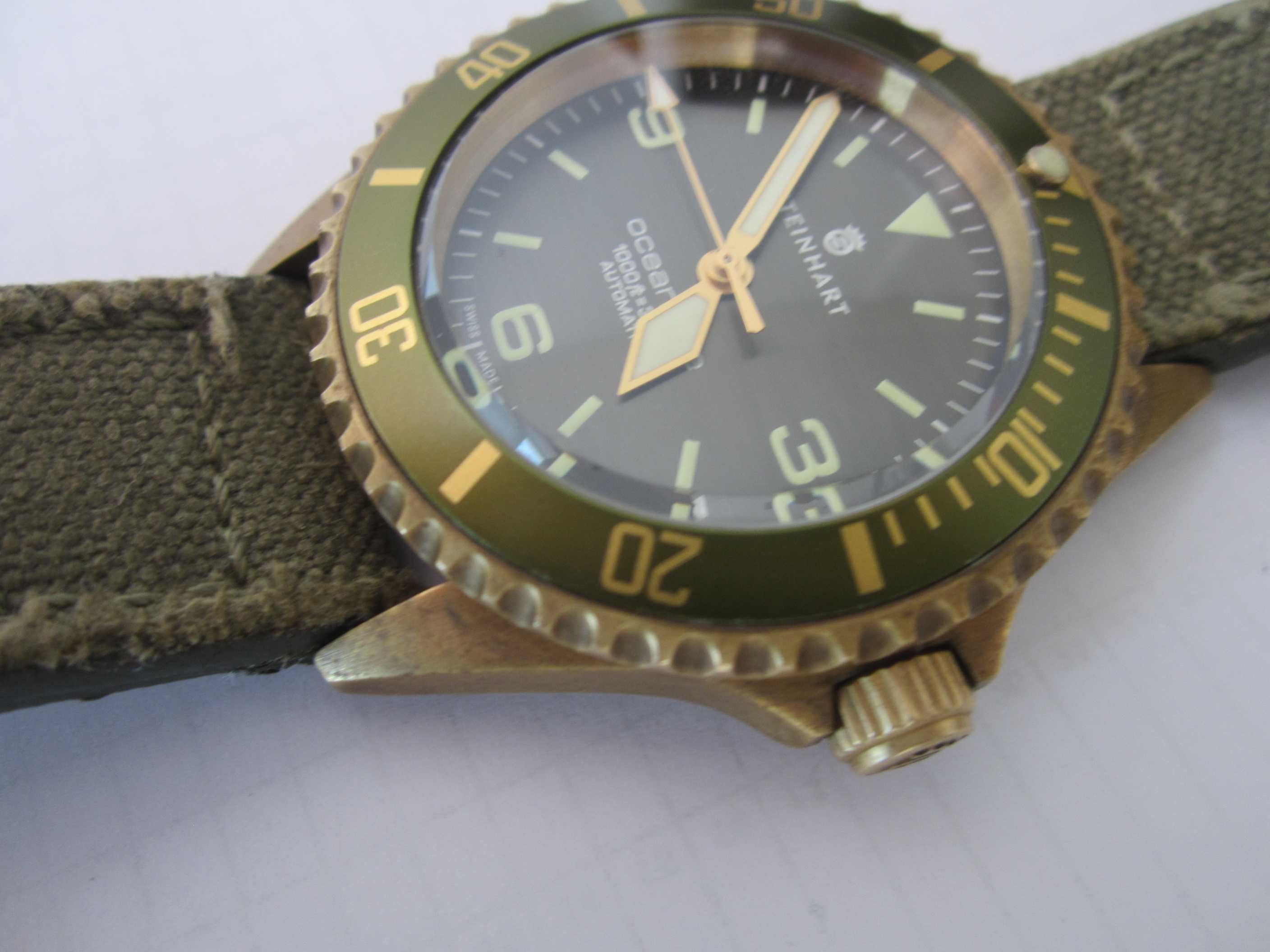 Steinhart Ocean One Bronze GREEN Diver часовник 42mm