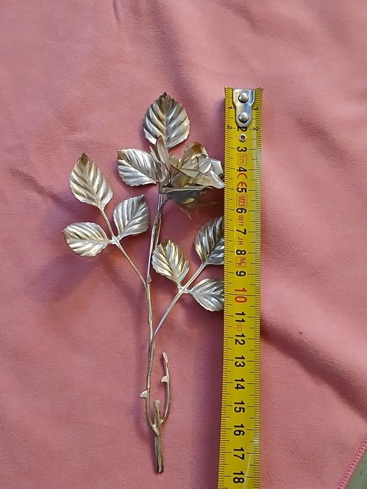 Trandafir argint masiv 800