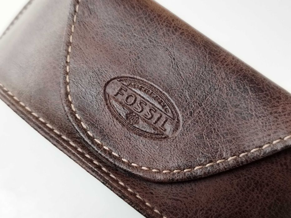 Toc Ochelari Fossil piele maro