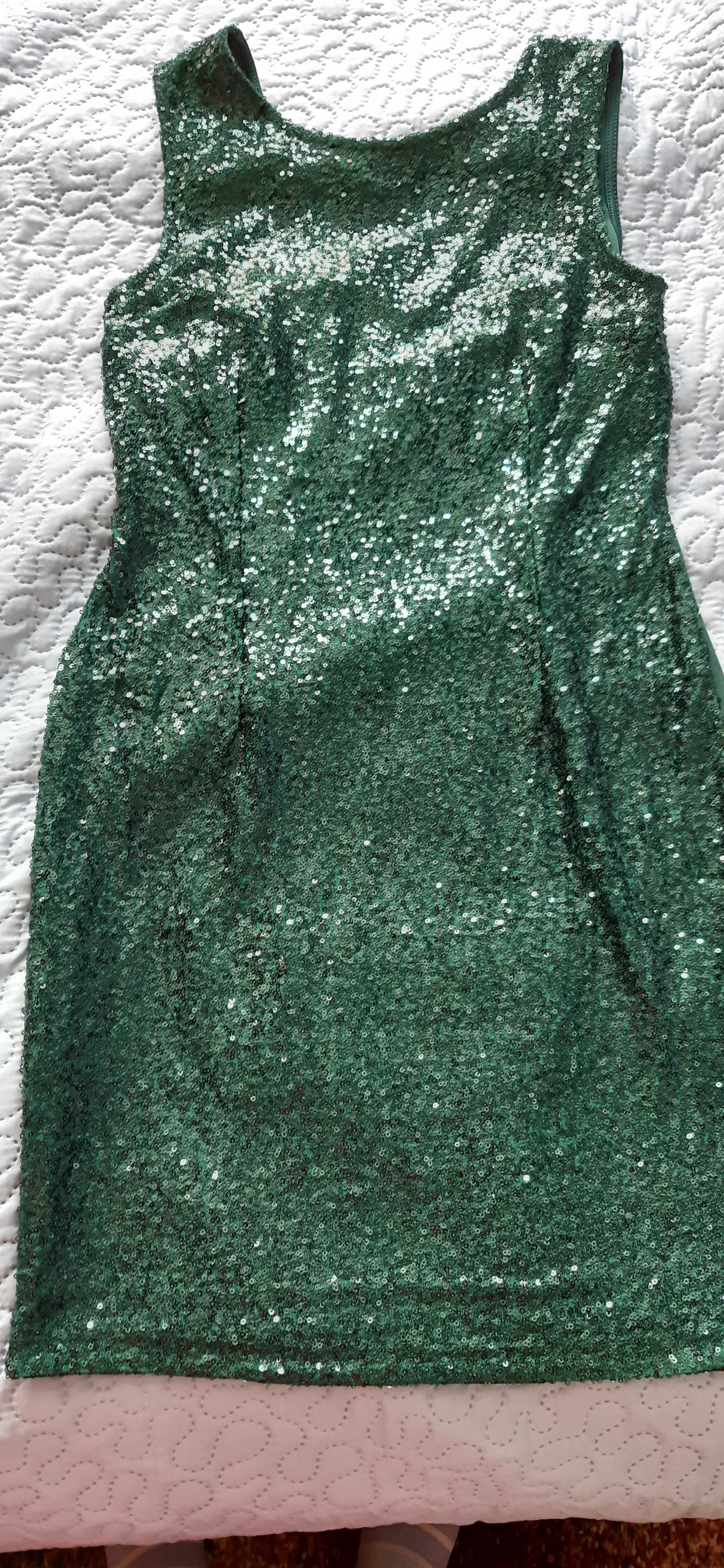 Rochie paiete verde