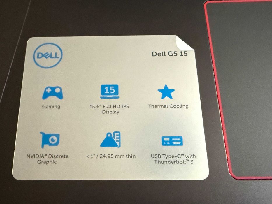 15.6 Dell G5`Core i7-8750H/GTX 1050Ti/16GB RAM/512GB SSD/FHD IPS