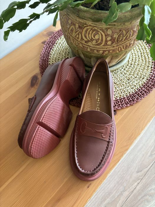 Кожени обувки мокасини