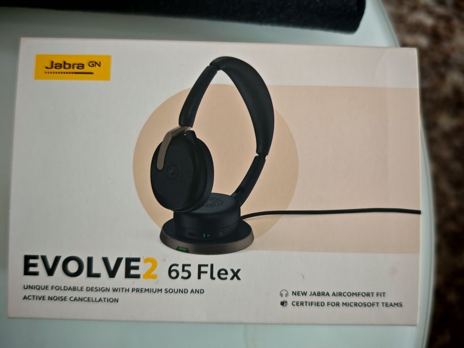 CastinJabra Evolve 2 65 Flex - Casti wireless, Stare excelenta USB +BT