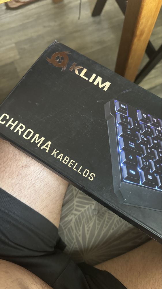 KLIM Chroma Gaming Keyboard, Wired USB, Silent, RGB