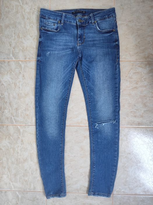 Blugi Zara Trafaluc - mărime 40 - talie elastica 76->96 cm