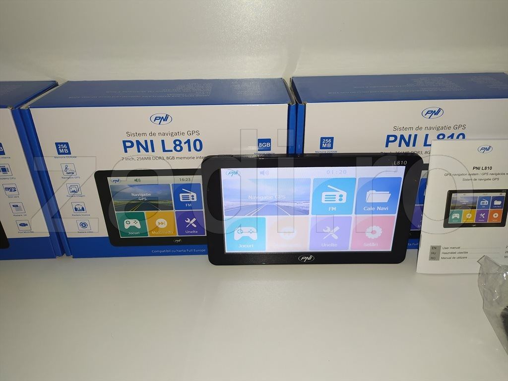 Sistem GPS PNI L810 full europa - gata de drum, auto camion
