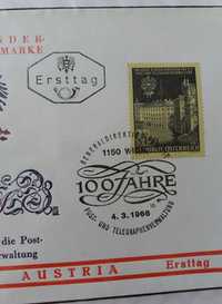 Colectie timbre/ plicuri "PRIMA EMISIE" - 1966 Austria-Viena