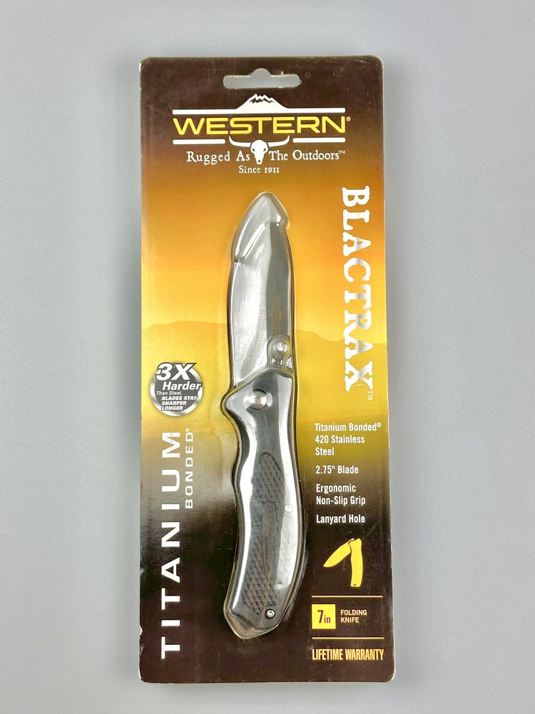 Cutit Briceag Western Blactrax Titaniun USA NOU