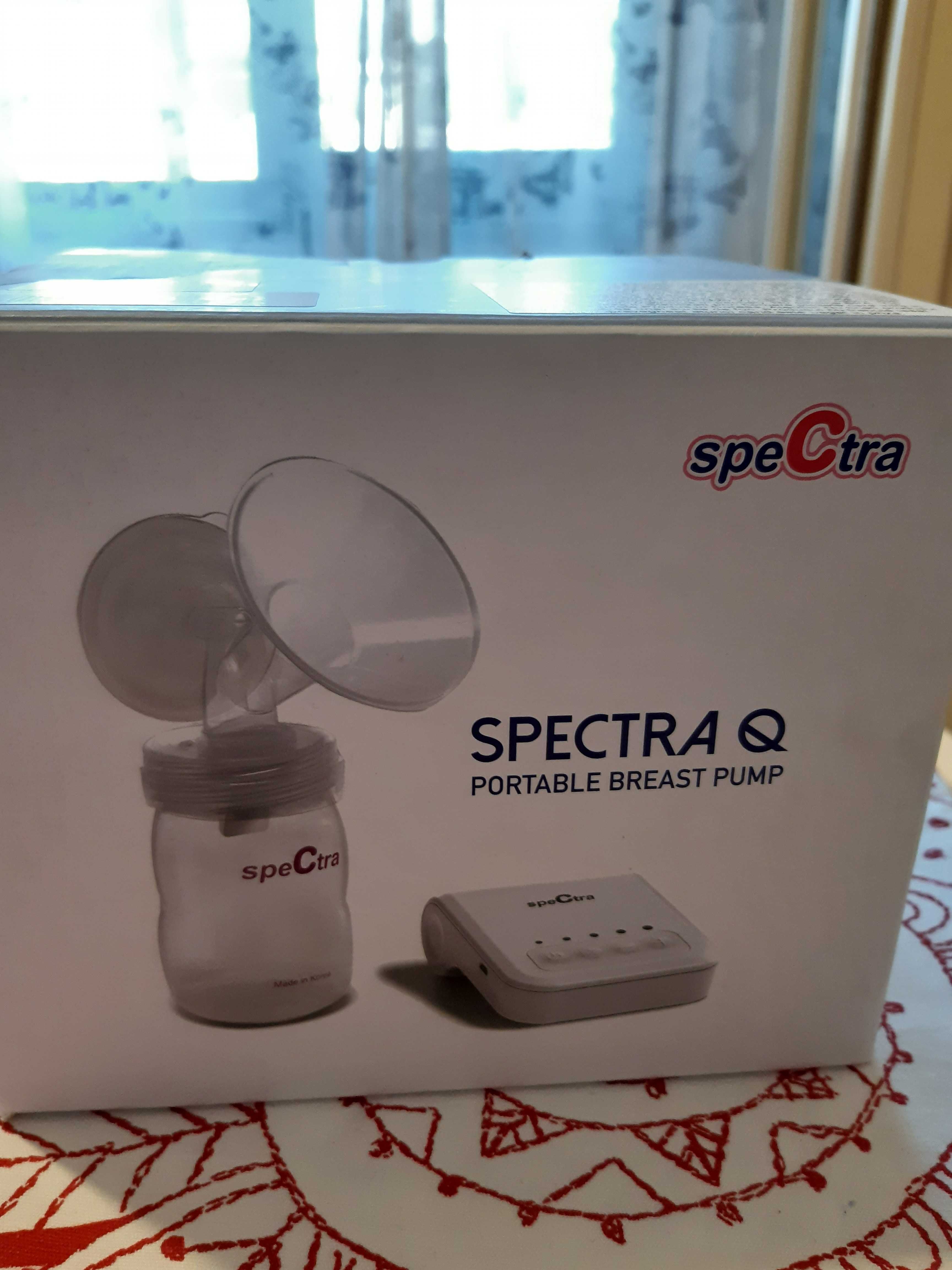 Pompa de san Spectra Q, 1 biberon sticla nou GRATIS