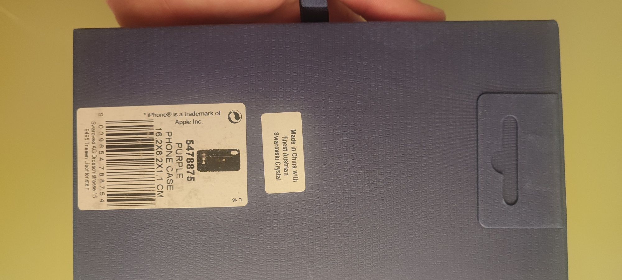 Лилав TPU калъф за iPhone XS Max Swarovski purple case