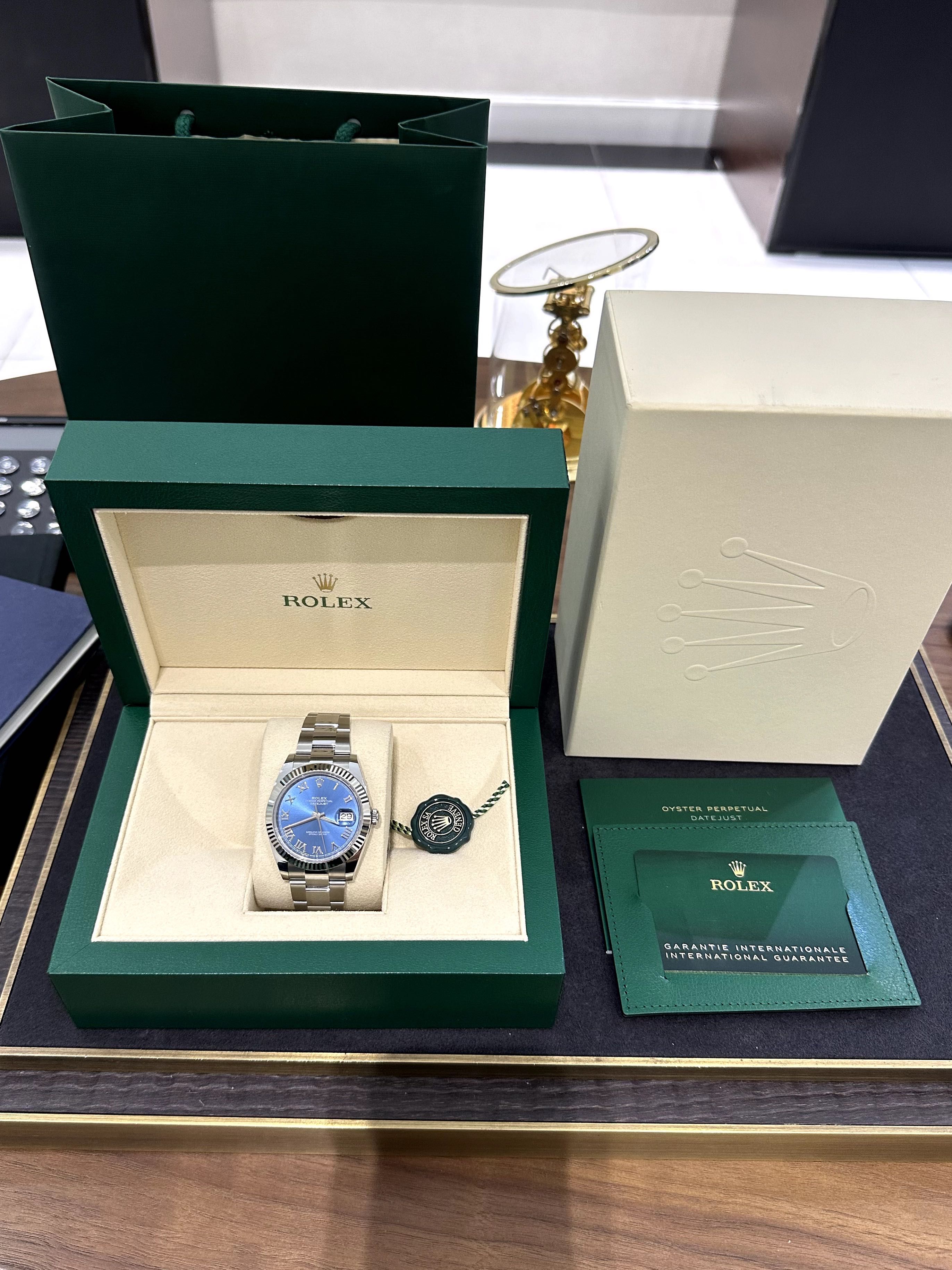 NEW Rolex Datejust 41mm Steel and White Gold 126334