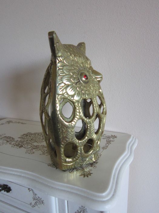 cadou rar  bronz masiv  Feng Shui Bufnita Franta 1960