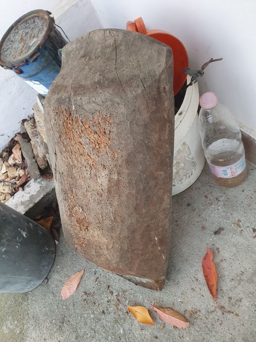 Дървено корито за декорация