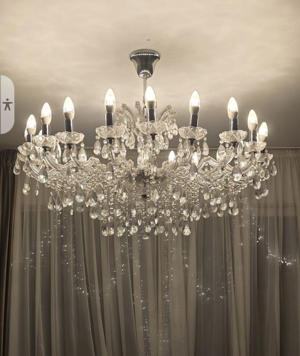 2 buc Candelabru cristal 30 brate 20 de becuri