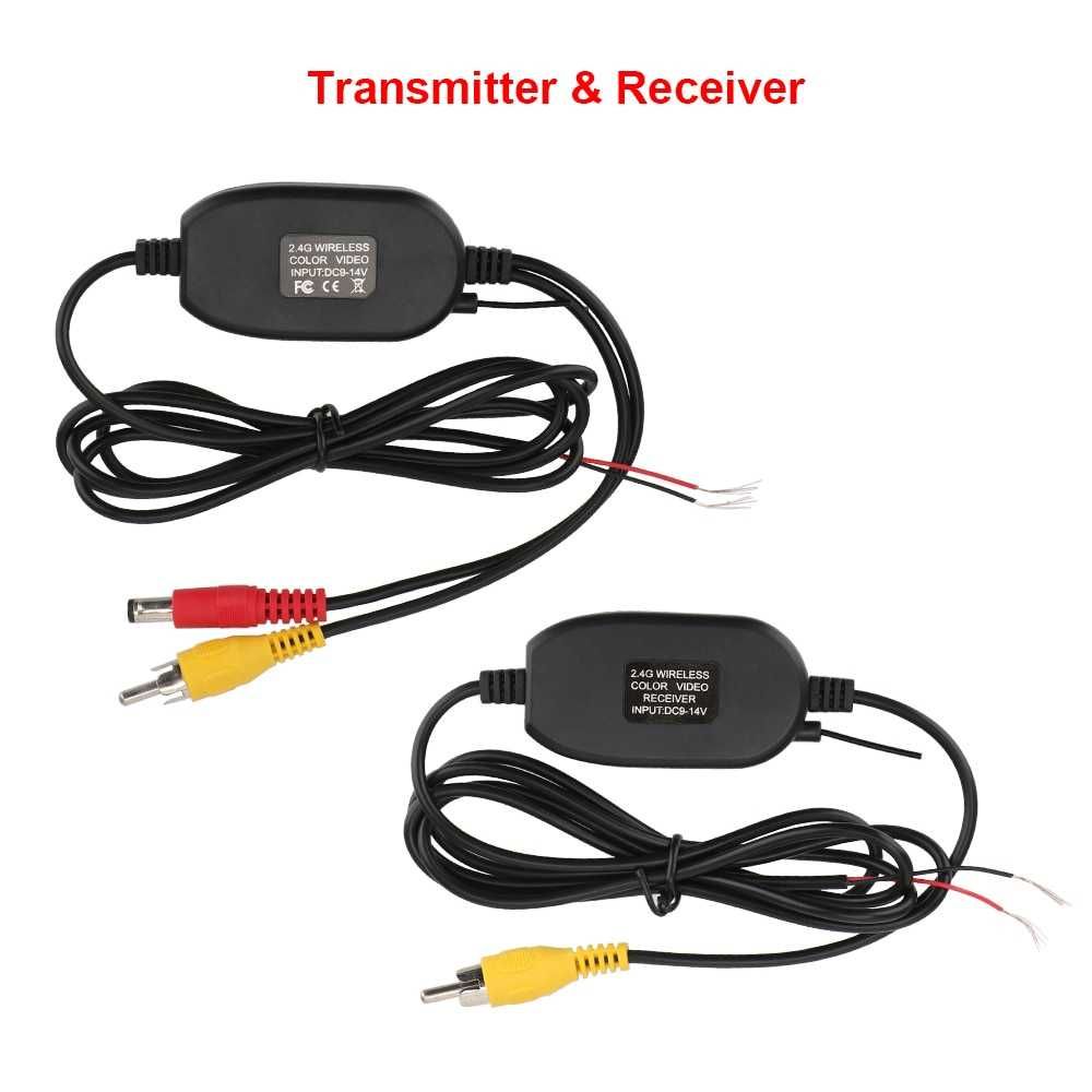 Kit video Wireless, Transmitter Receiver, pentru camera marsarier, 12v