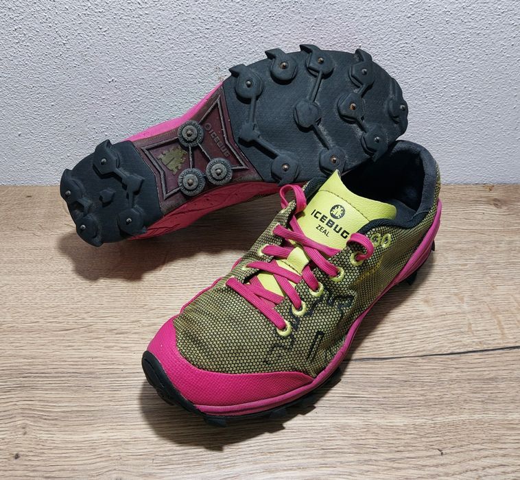 Pantofi alergare ICEBUG Zeal OLX cu crampoane carbură, nr. 39 EU