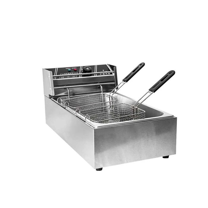 ПРОМОЦИЯ -15% Фритюрник с една вана с 2 кошници по 6 л