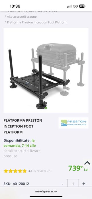 Vand scaun Preston Absolute 36