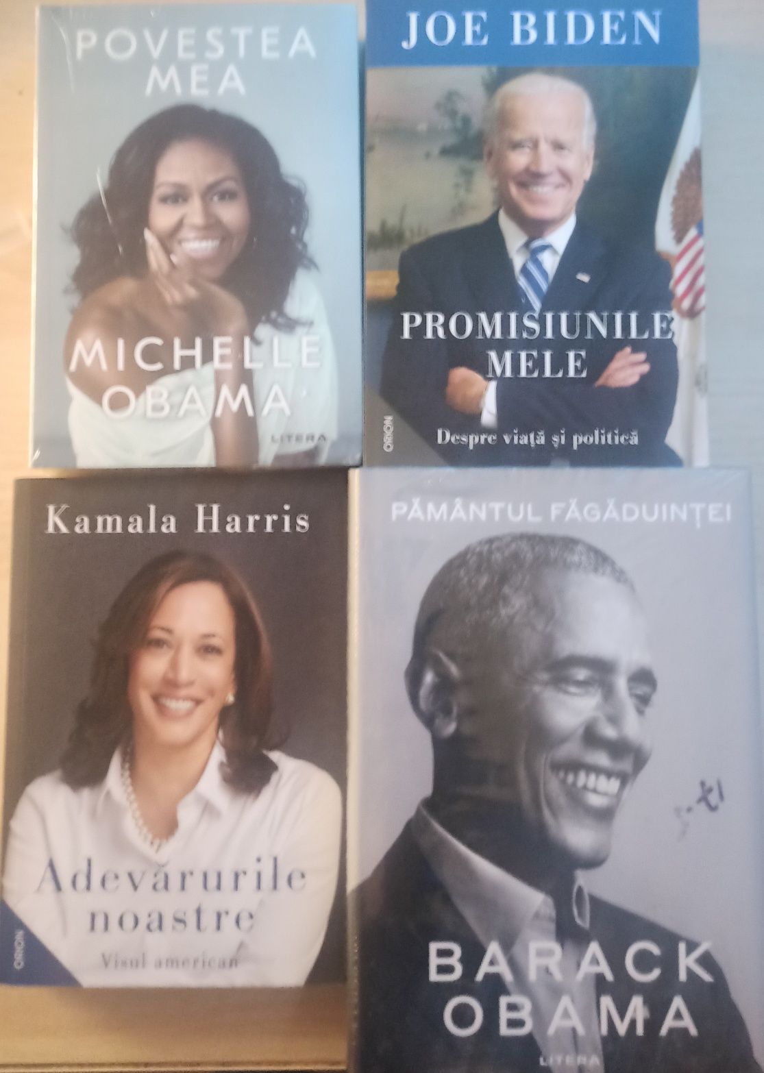 Pachet biografii (Michelle/Barack Obama, Kamala Harris, Joe Biden)
