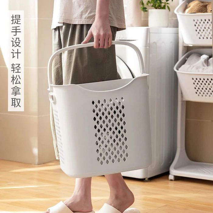 Корзина для хранения белья в ванную комнату