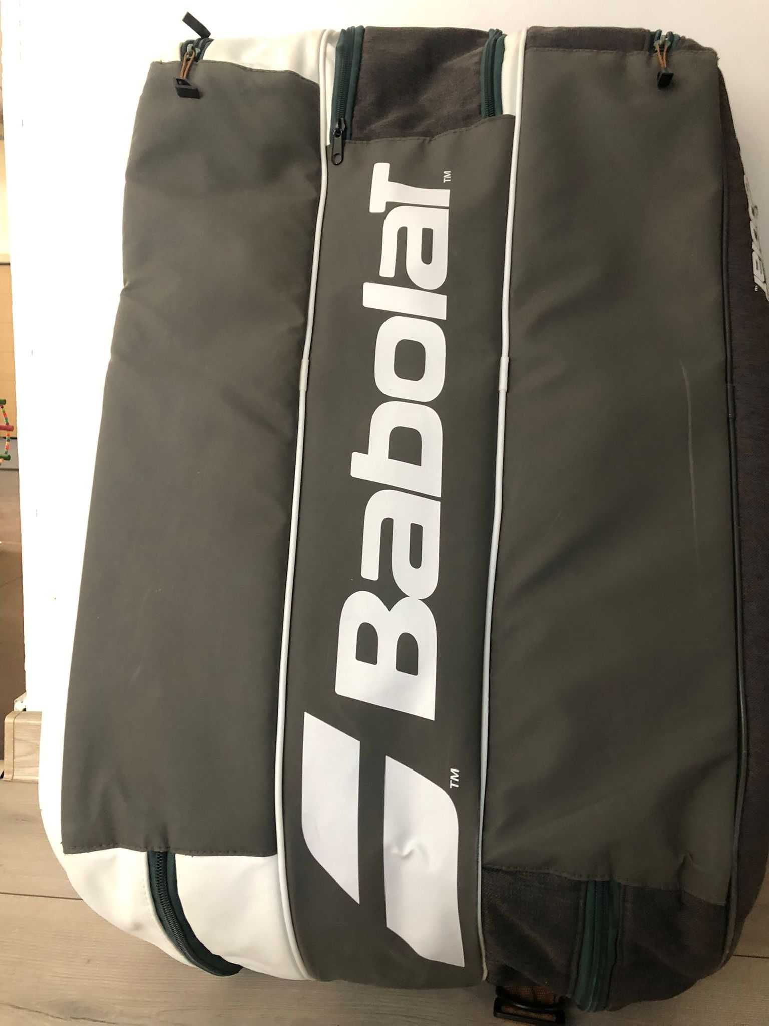 Bag Babolat Wimbledon, 12 rachete, alb/gri