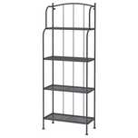 Etajeră exterior IKEA LÅCKO, metal negru