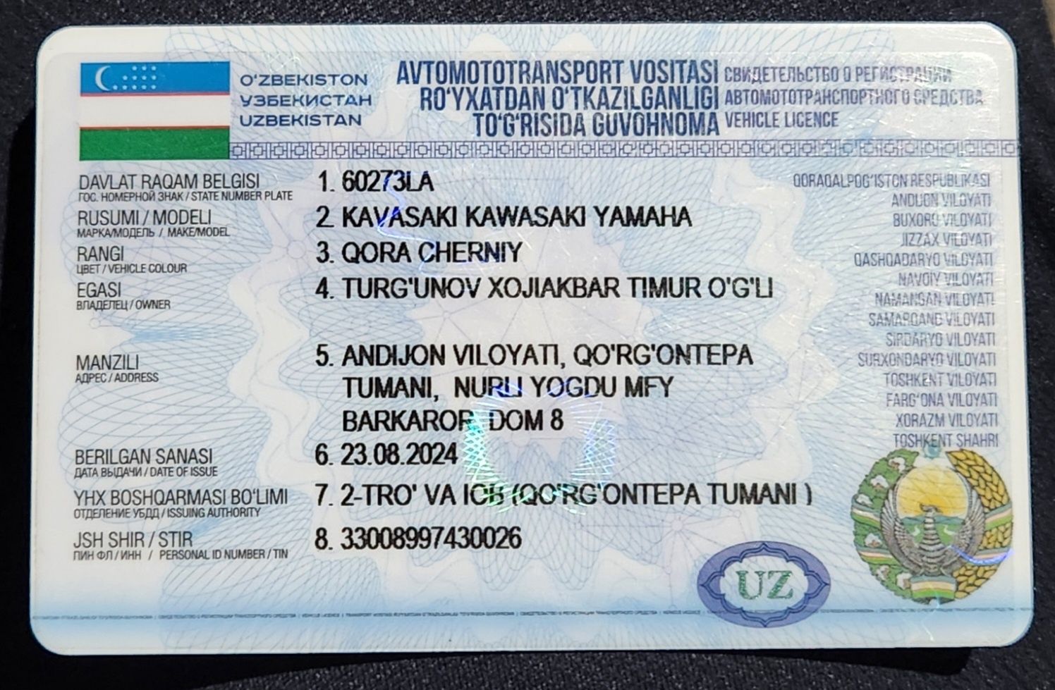 Mot 2024 kawasaki 250 kub arzonga bervoriladi aybi yoq jovob