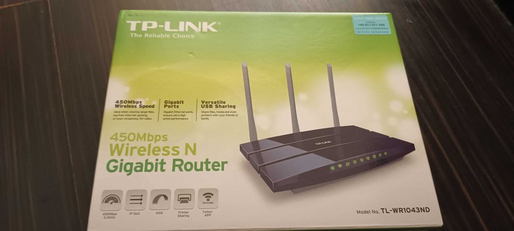 Безжичен рутер N Gigabit TP-LINK TL-WR1043ND