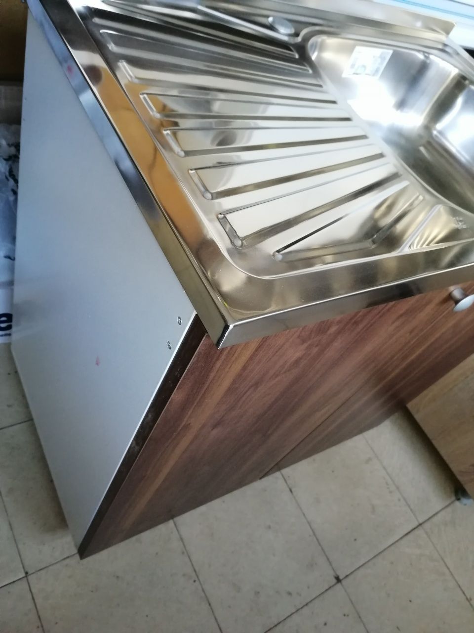 Кухненски шкаф с мивка бордова 80 /50