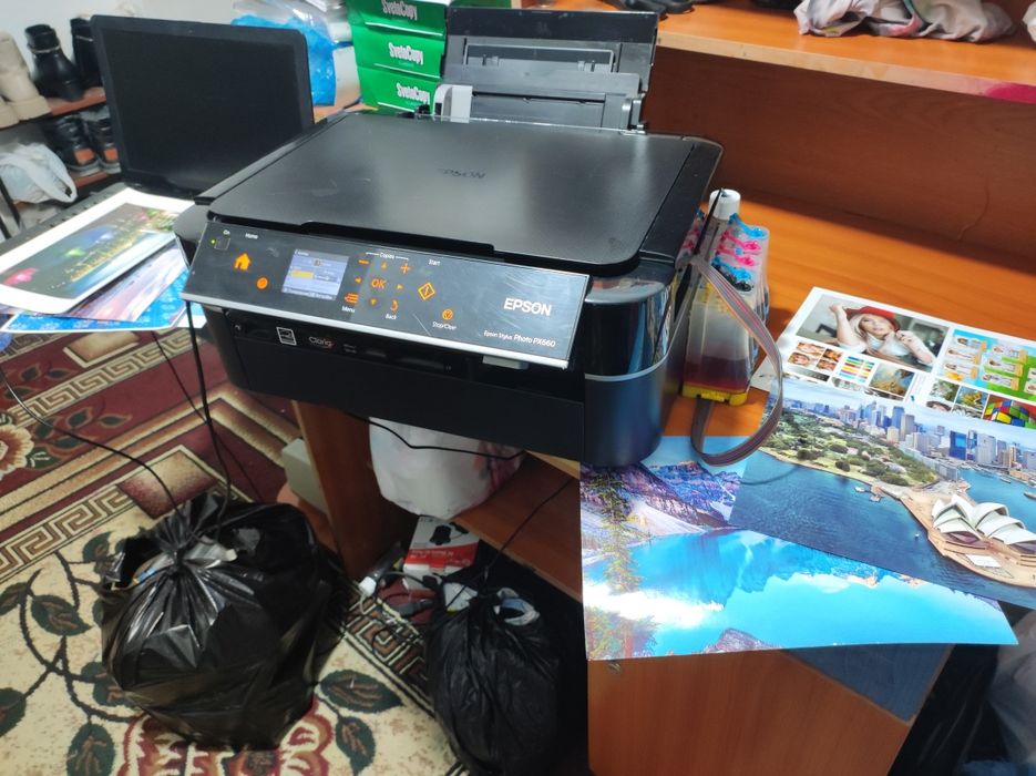 Epson L 660 FuL HD 6 ta rangli tezkor kopia skanerli Fotostudya uchun