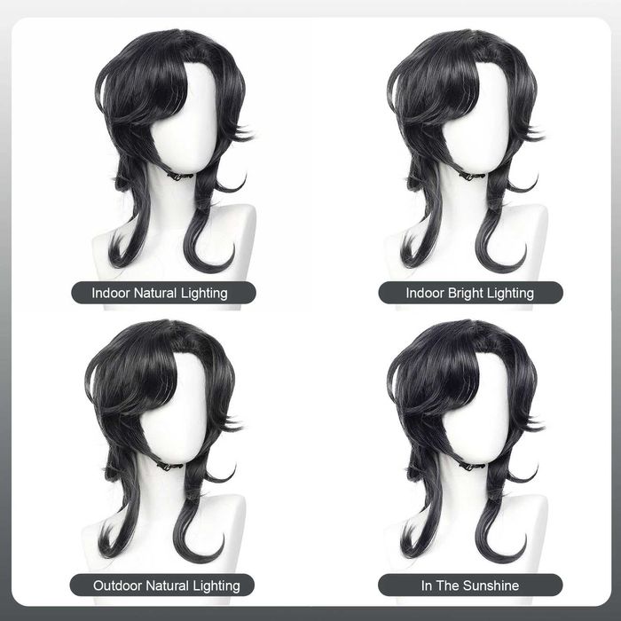 Аниме перука синьо сива Fifth Personality Knight