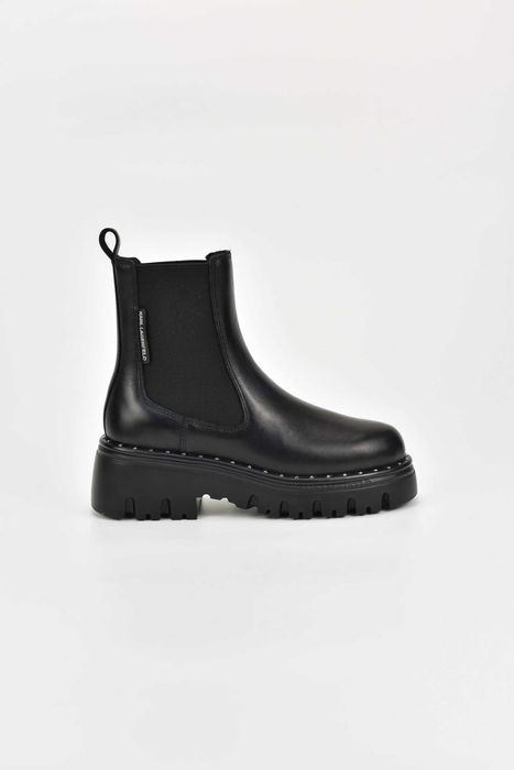 Дамски Боти Karl Lagerfeld KOMBAT Ankle Gore Boot 000 Black Lthr Women