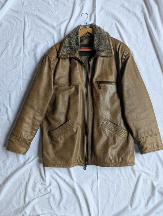 Geacă vintage din piele naturală