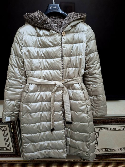 Пуховик Италия двусторонний MaxMara 42-44 р