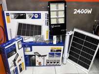 LED Соларна улична лампа JORTAN 2400 W най мощната стойка панел