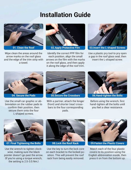 Багажник за покрив Tesla Model Y (алуминиев roof rack)