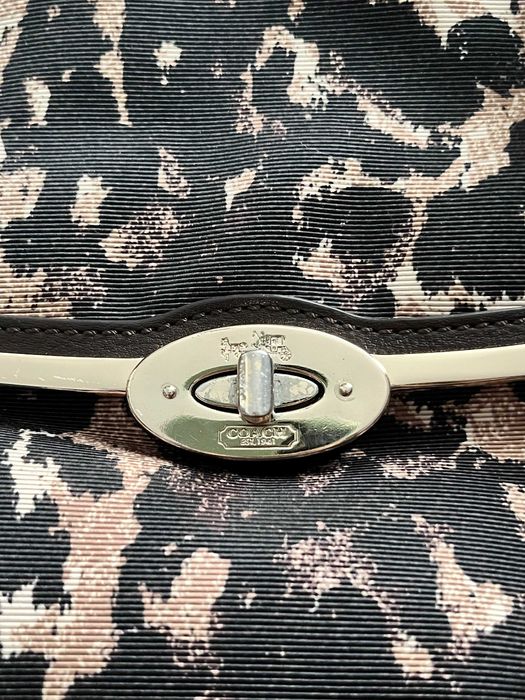 Geantă Piele Coach Madison Khaki Ocelot Animal Print