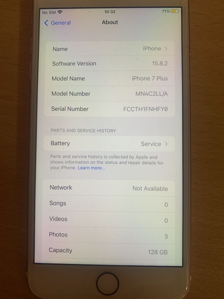 IPhone7+-128GBпамет много запазен